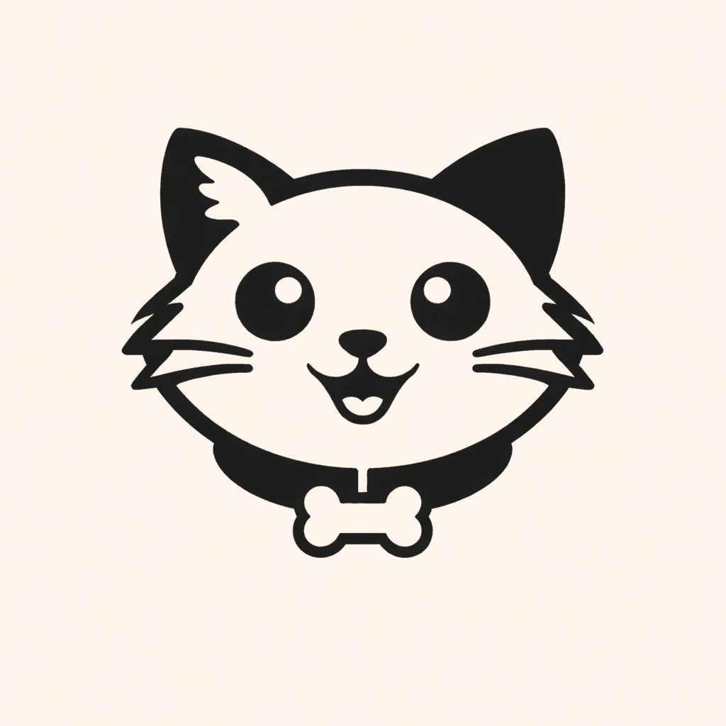 Pets and lifestyle category illustration