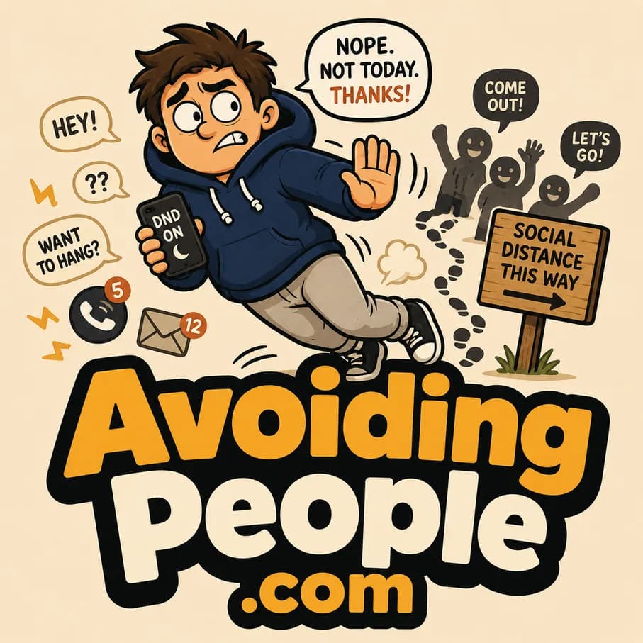 AvoidingPeople.com illustration