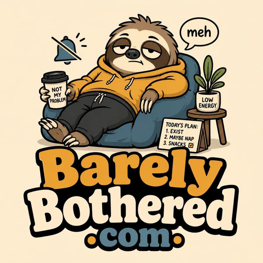 BarelyBothered.com illustration