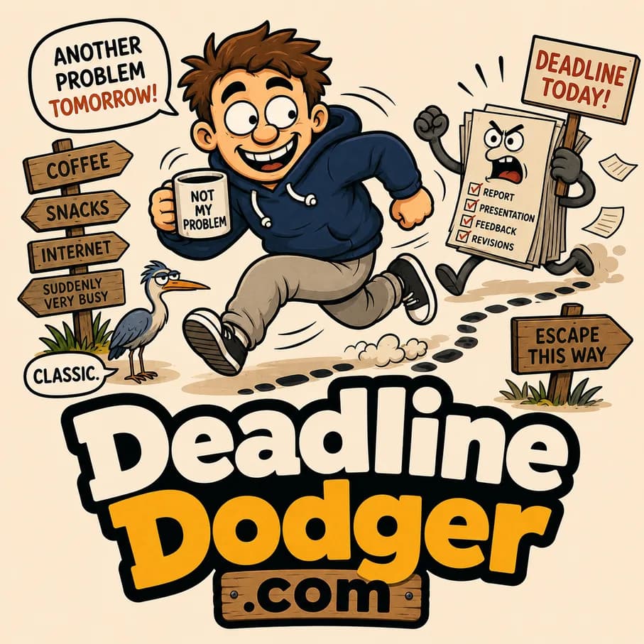 DeadlineDodger.com — Fat Heron catalog illustration