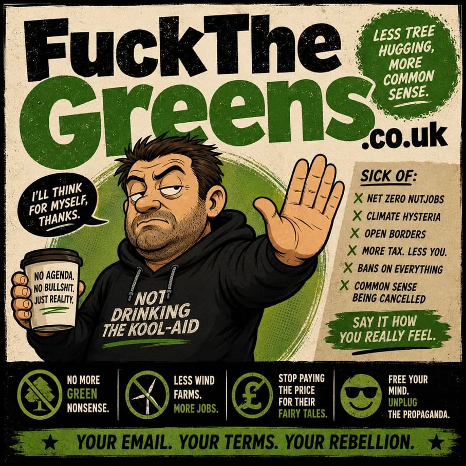 FuckTheGreens.co.uk illustration