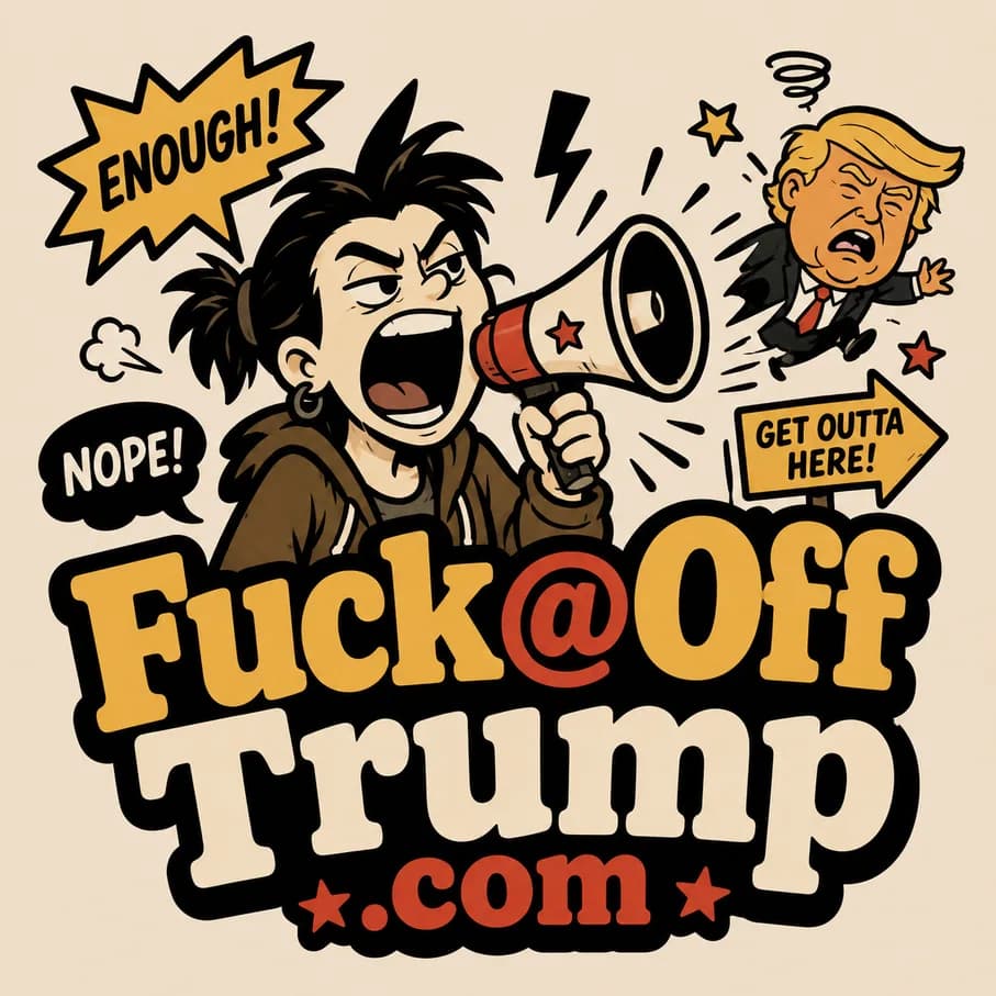 Fuck@OffTrump.com — Fat Heron catalog illustration